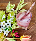 Glass Straws in Rose Garden Pink