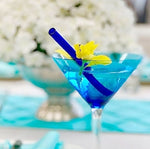 Glass Straws in Cobalt Blue